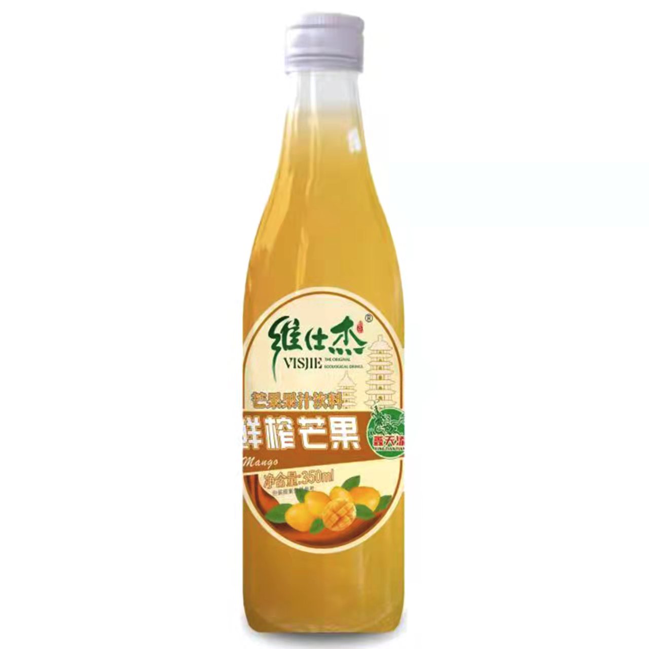 维仕杰鲜榨芒果350ml